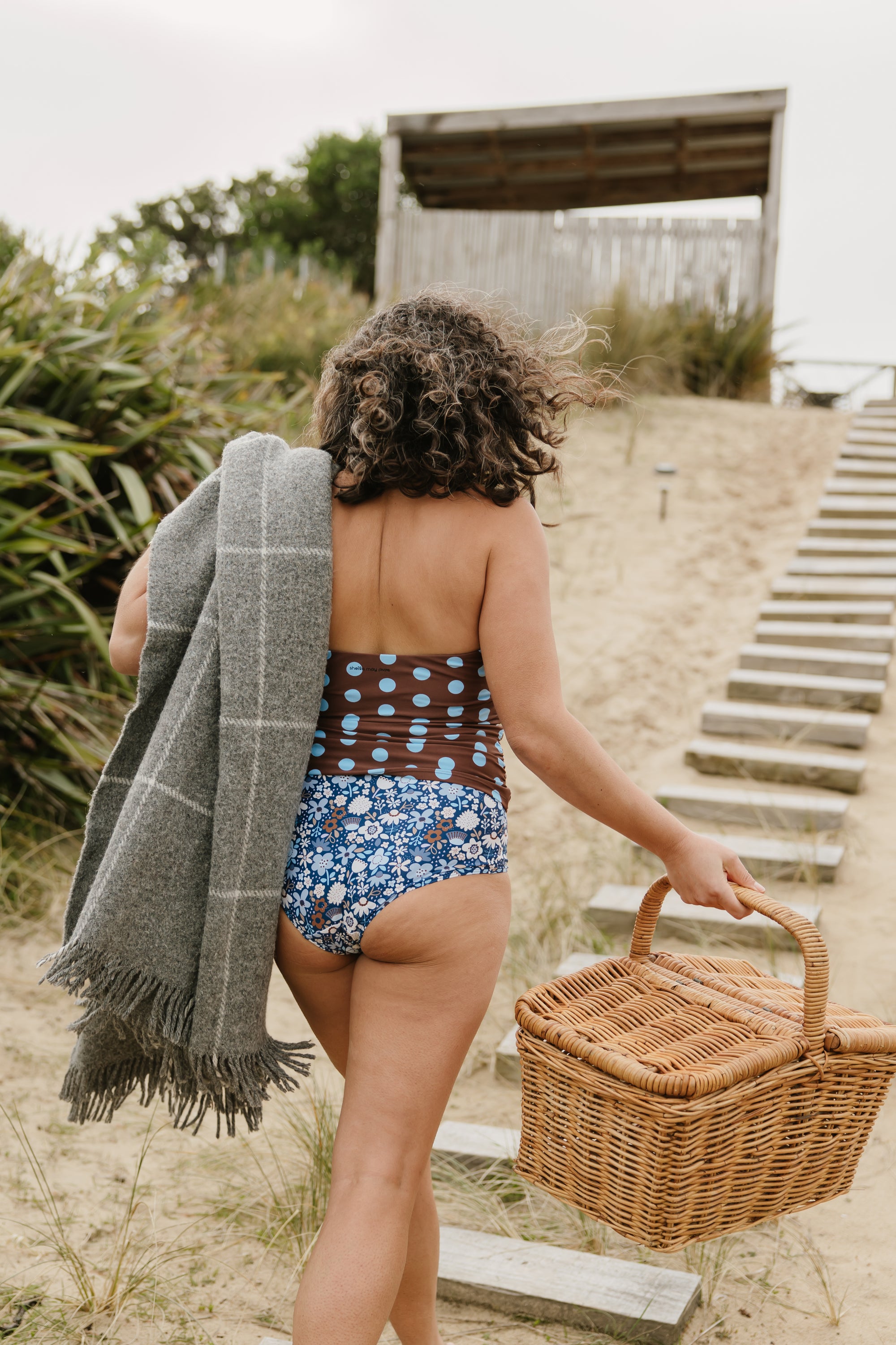 PRE-ORDER: Criss-Cross Halter Top Freckle