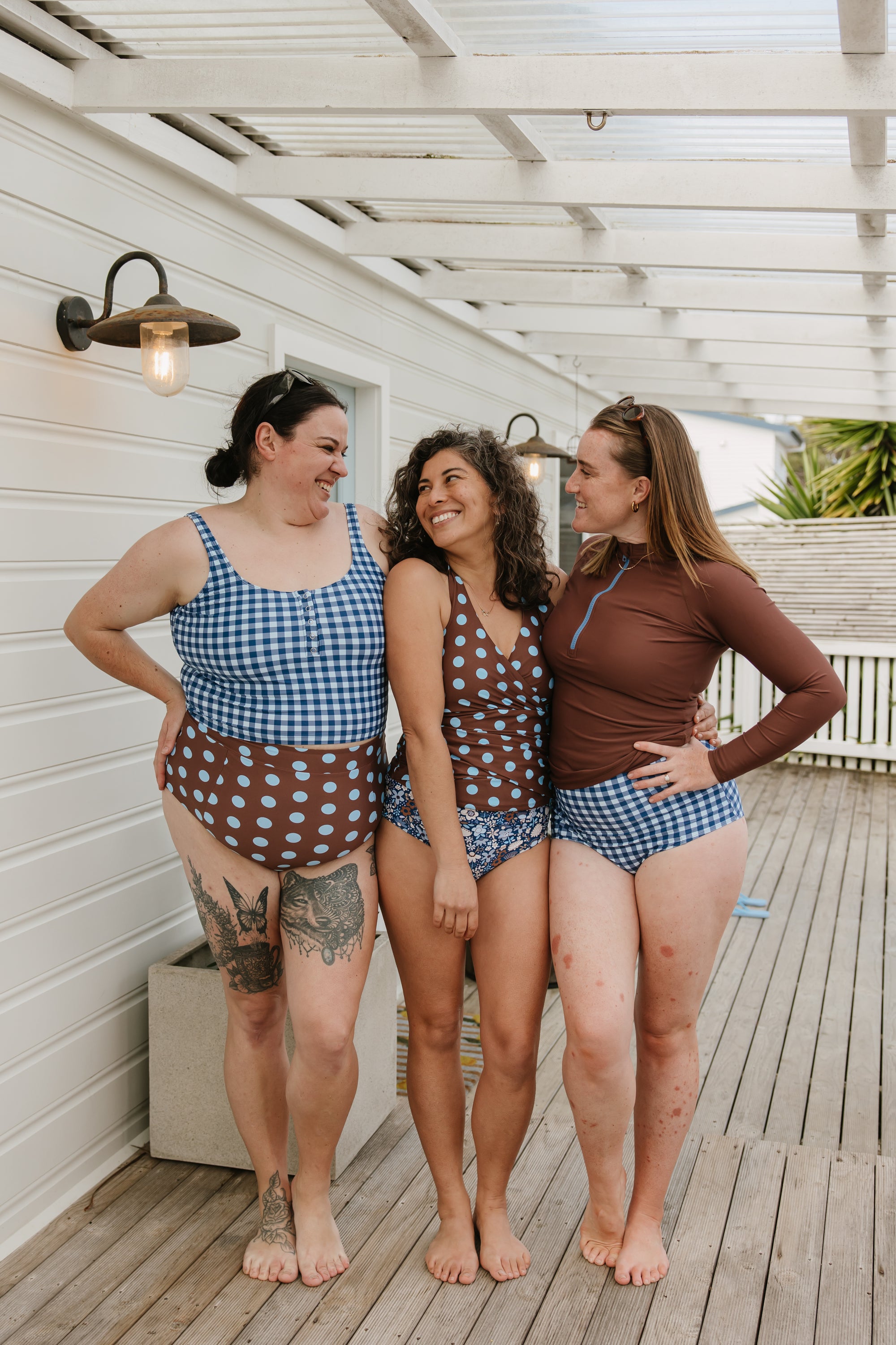 PRE-ORDER: Snap It Up Top Blueberry Check