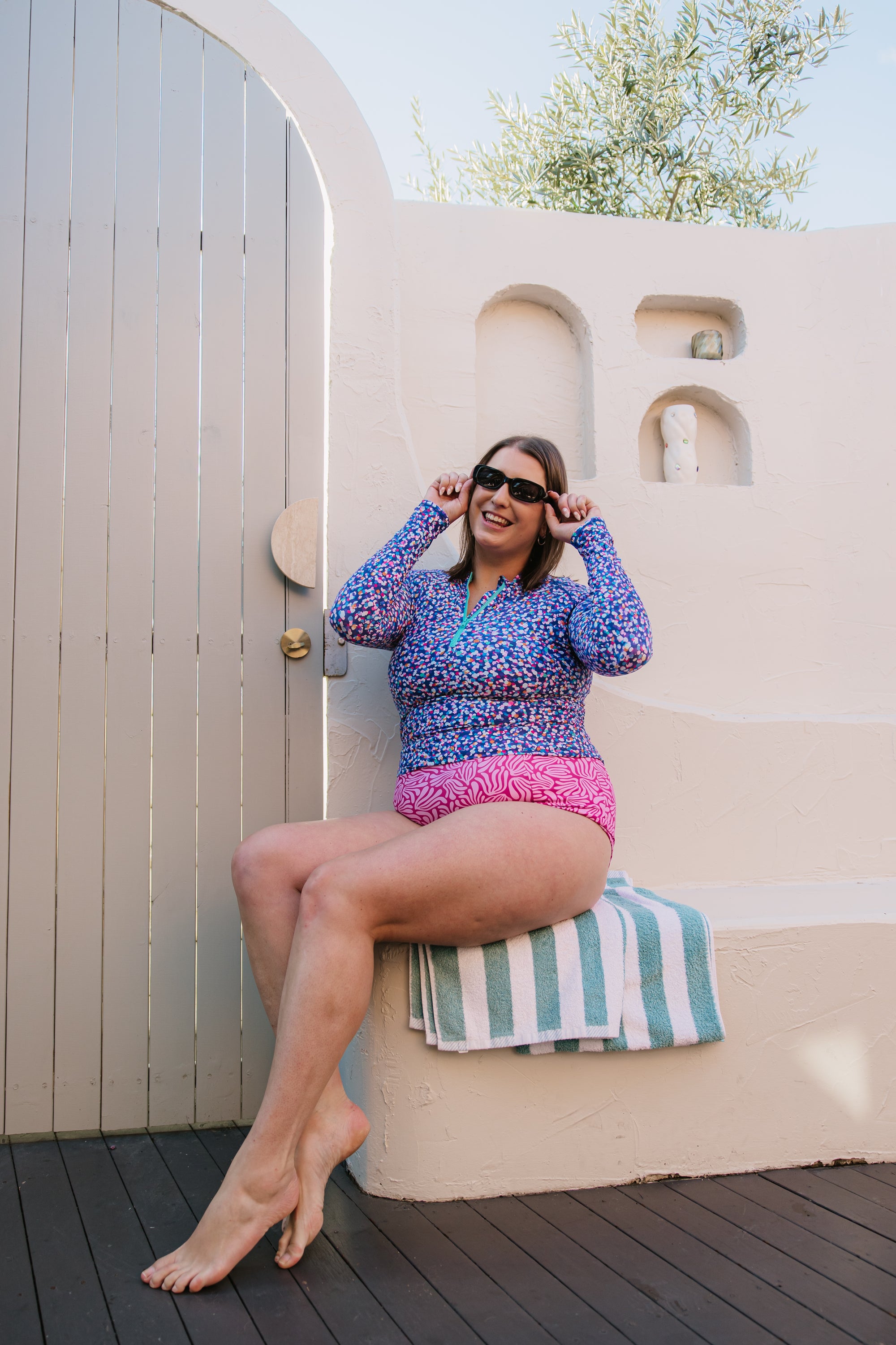 High Waisted Bottoms Raspberry Ripple
