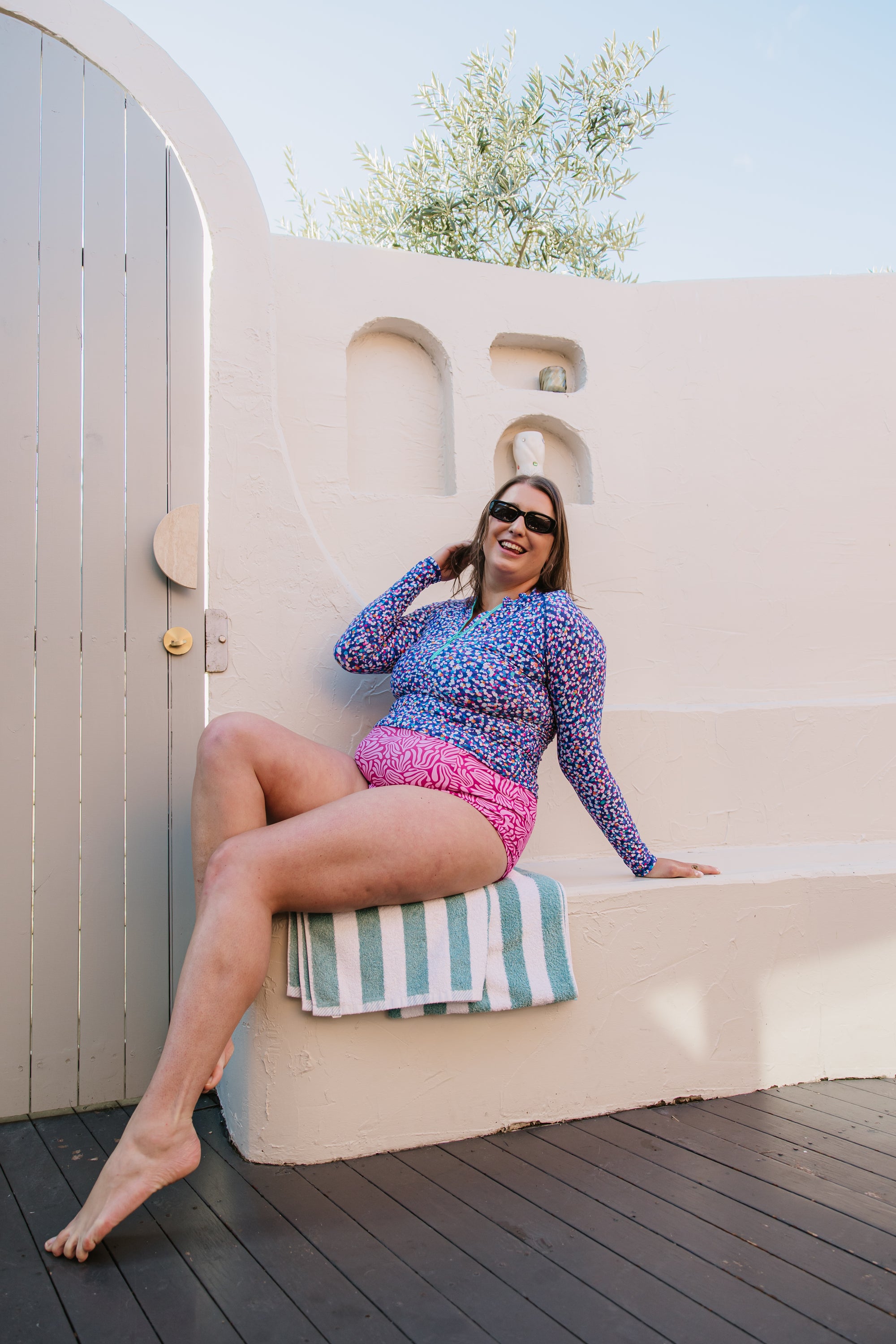 High Waisted Bottoms Raspberry Ripple