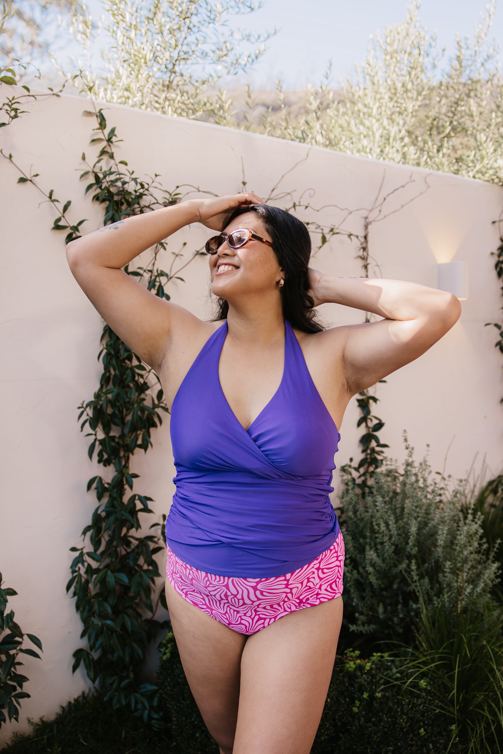 High Waisted Bottoms Raspberry Ripple