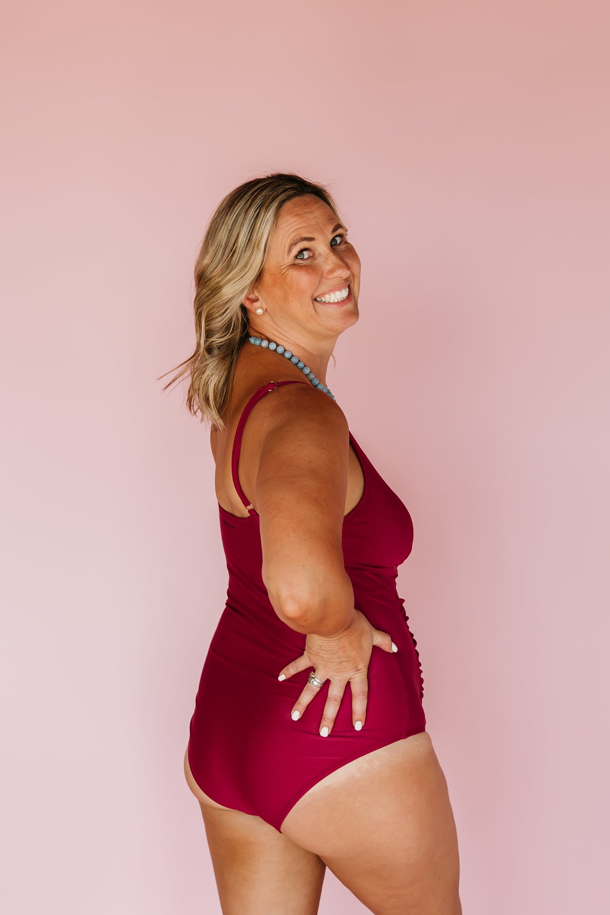 Pre-Order: Ruched One Piece Cherry