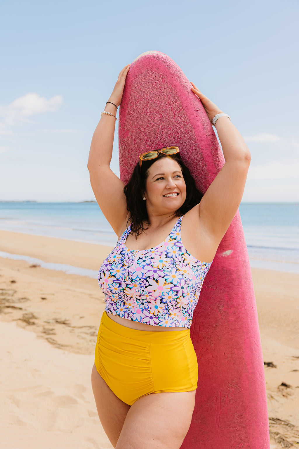 Last Pieces - Ruched High Waisted Bottoms Buttercup