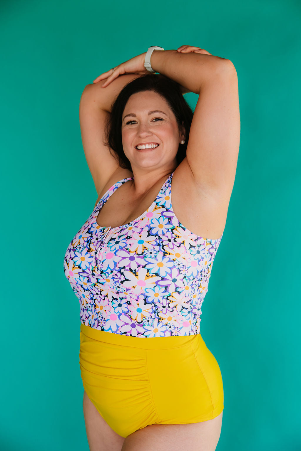 Last Pieces - Ruched High Waisted Bottoms Buttercup