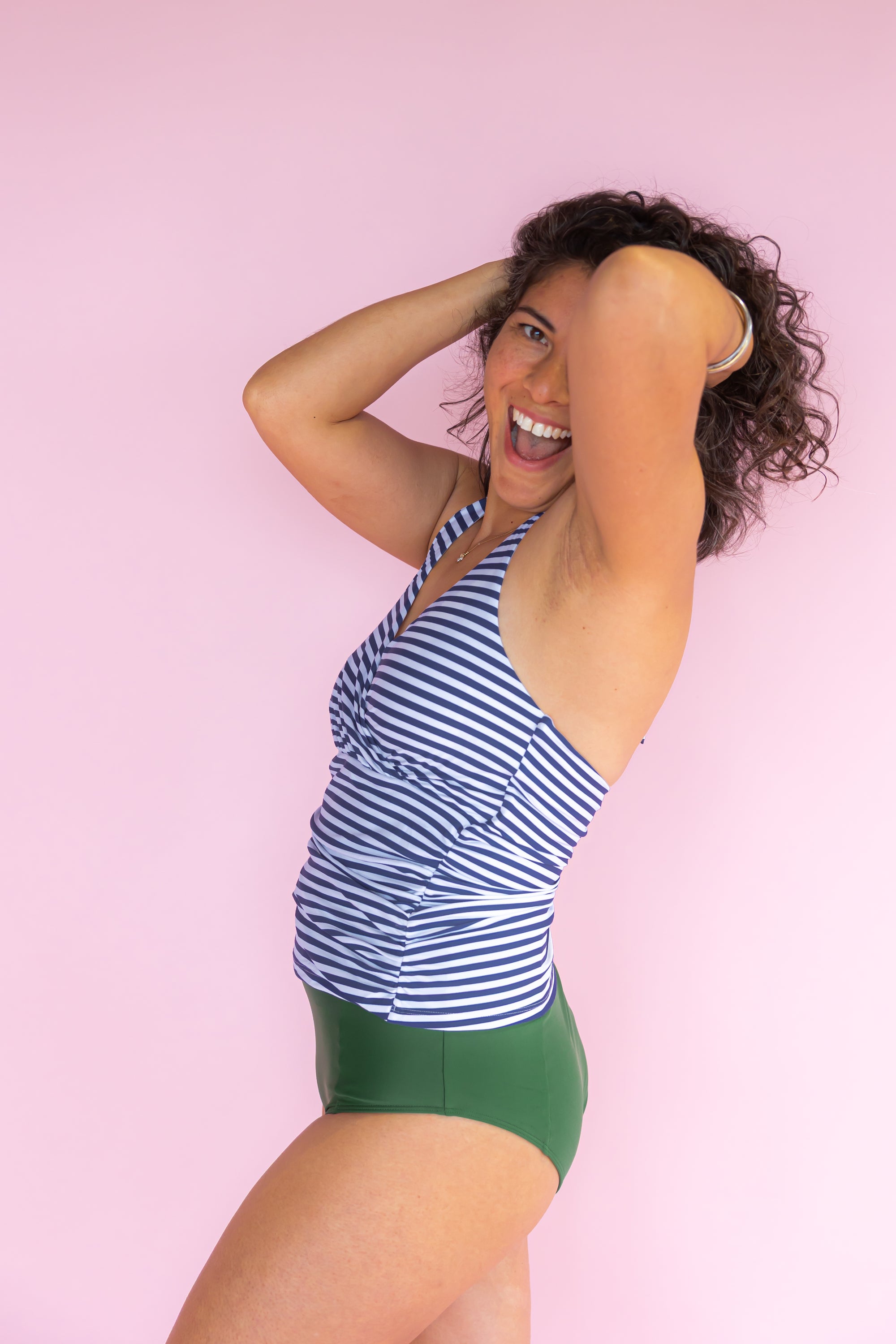 Criss-Cross Halter Top Sailor