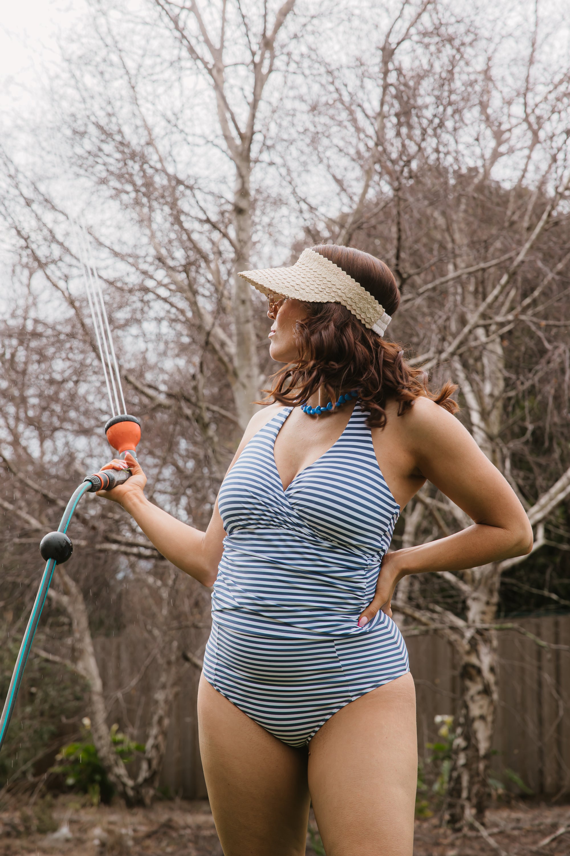 Criss-Cross Halter Top Sailor