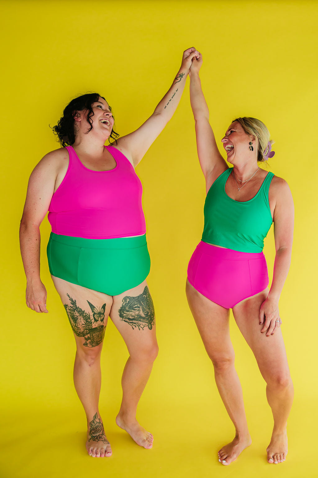 Last Pieces - Racer Back Top Flamingo