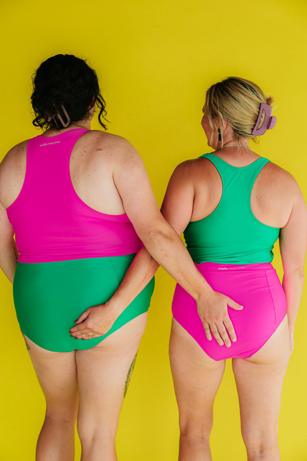 Last Pieces - Racer Back Top Flamingo