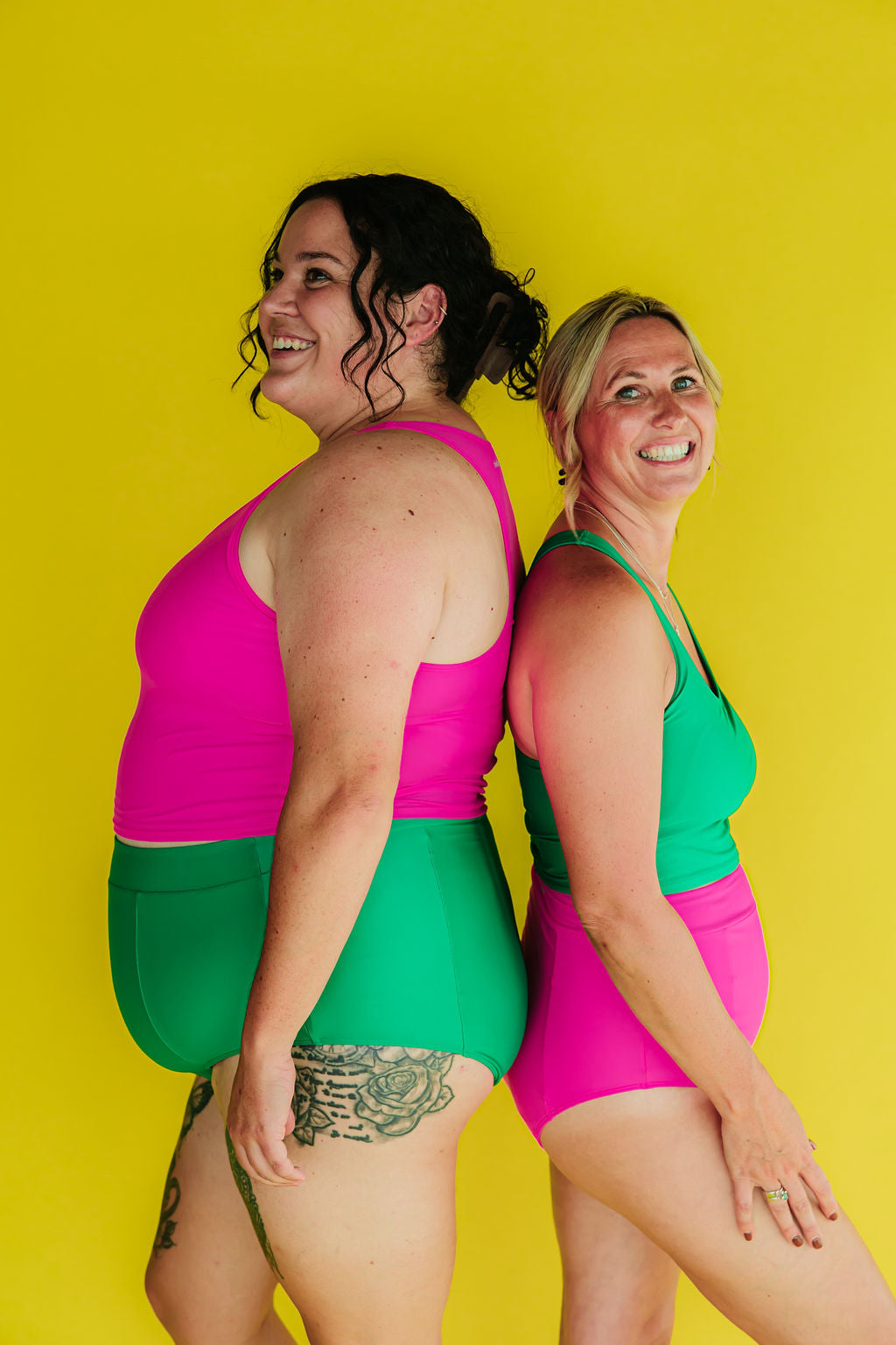 Last Pieces - Racer Back Top Flamingo