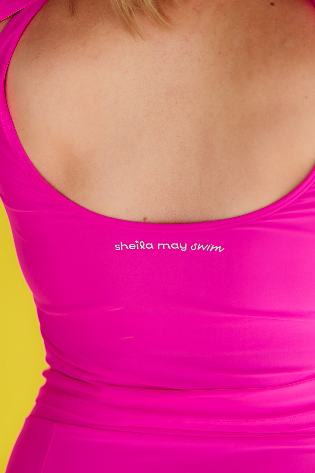 Last Pieces - Shoulder Tie Top Flamingo