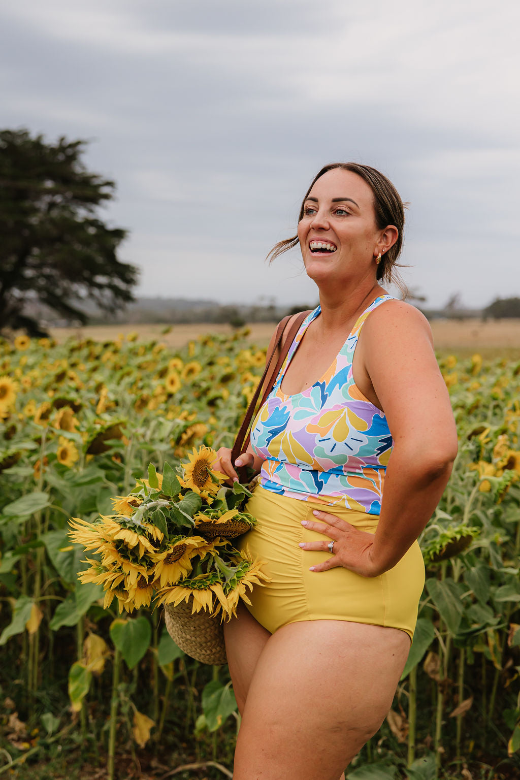 Last Pieces - Ruched High Waisted Bottoms Buttercup