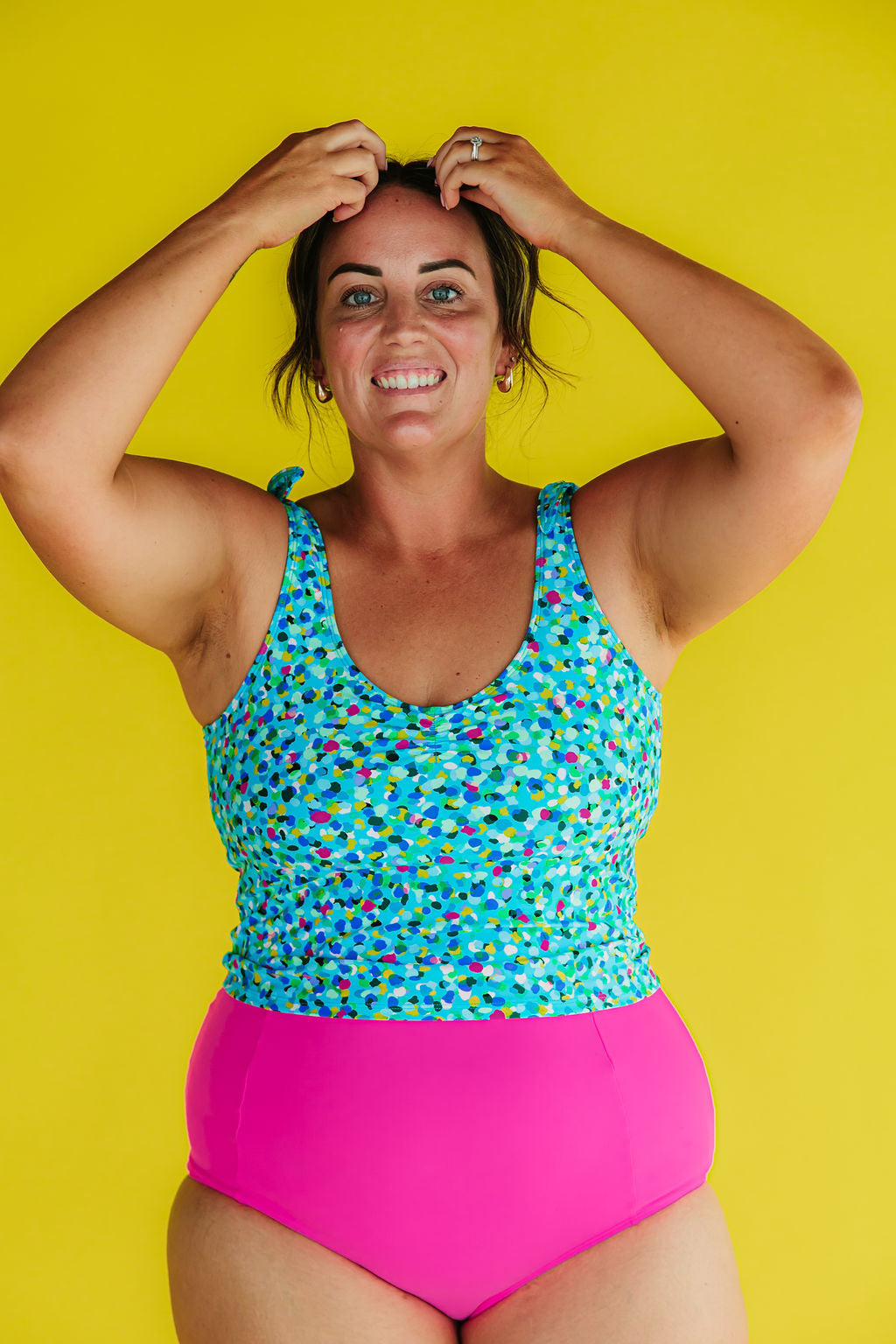 Last Pieces - High Waisted Bottoms Flamingo