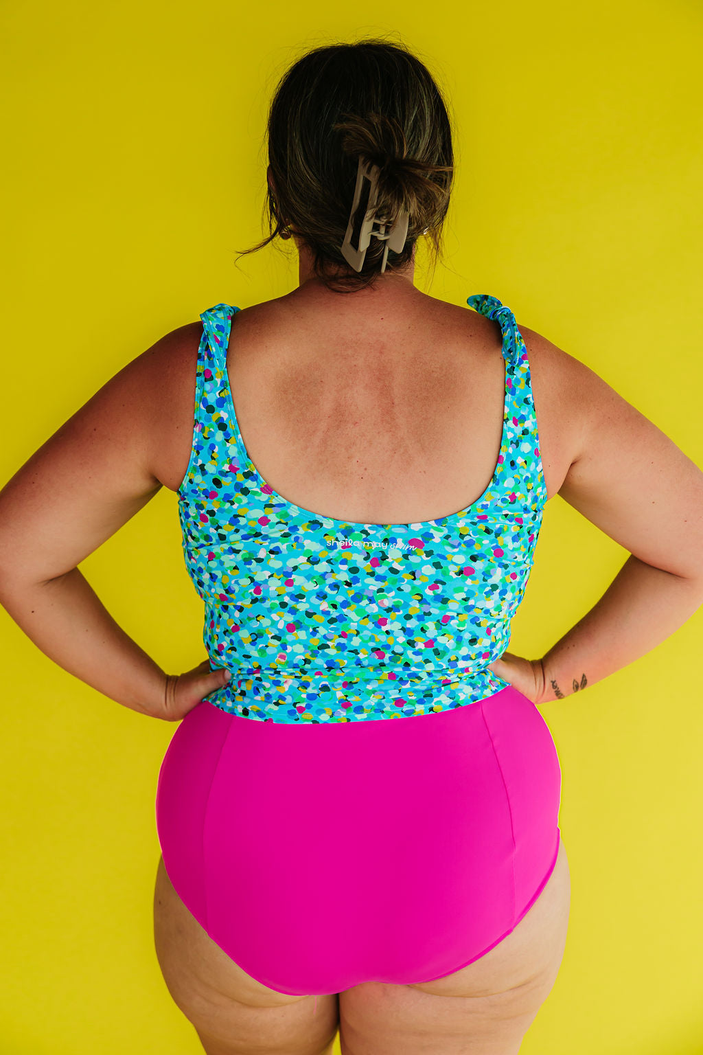 Last Pieces - High Waisted Bottoms Flamingo