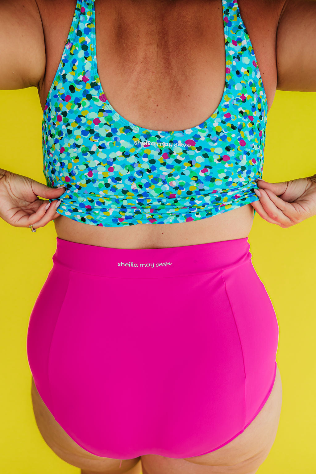 Last Pieces - High Waisted Bottoms Flamingo