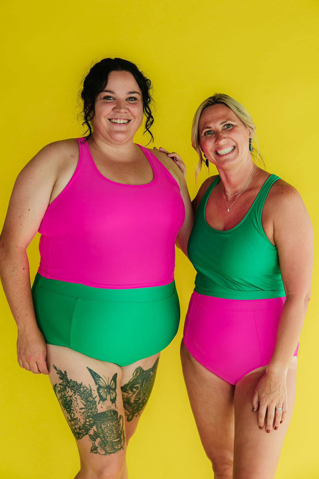 Last Pieces - Racer Back Top Flamingo